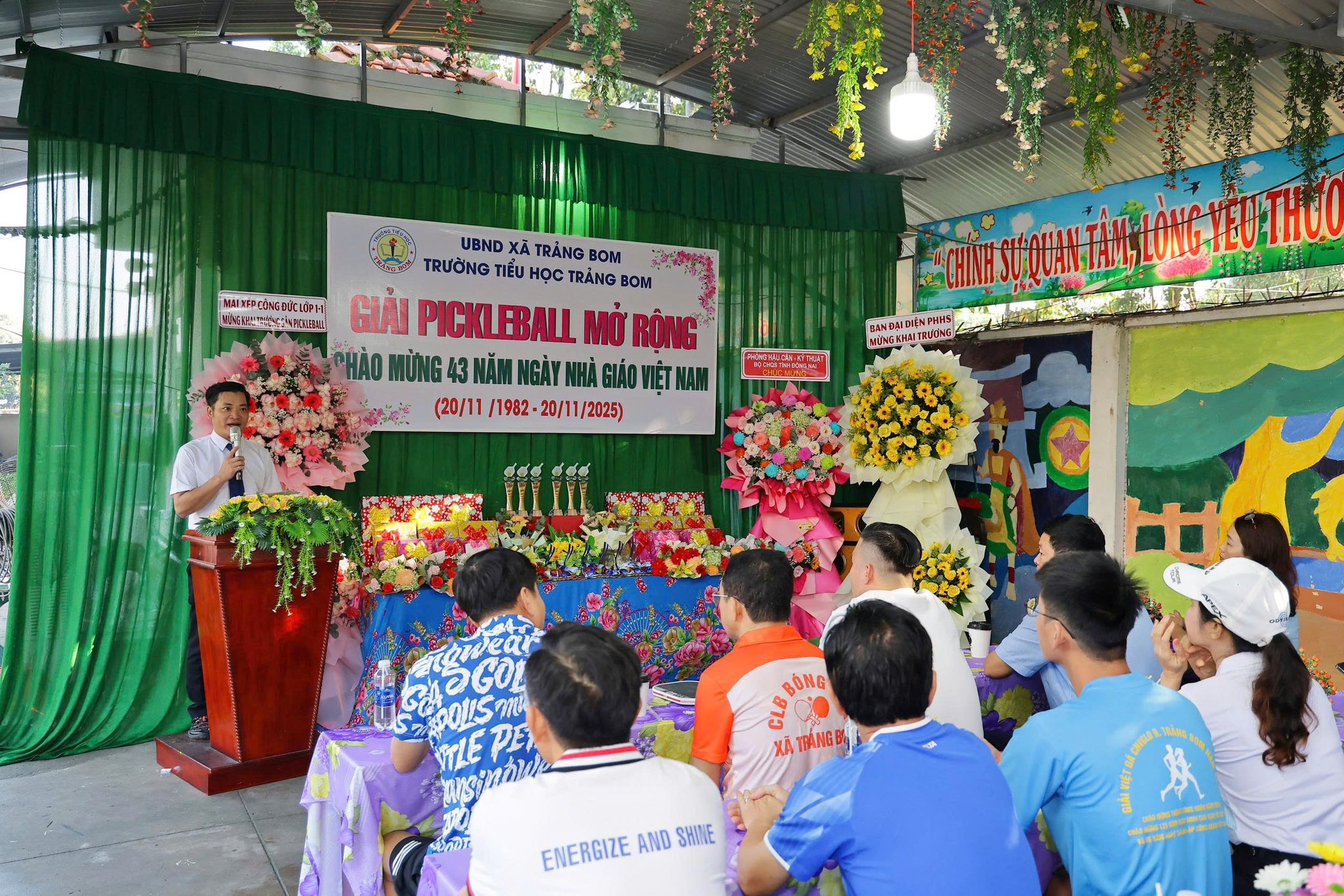 Giải Pickleball mở rộng chào mừng 43 năm Ngày Nhà giáo Việt Nam tại TRường TH Trảng Bom